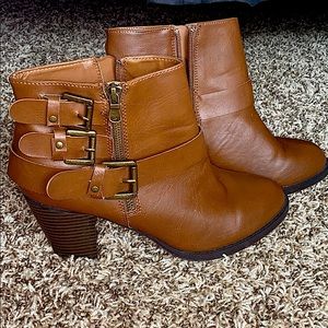 Brown booties